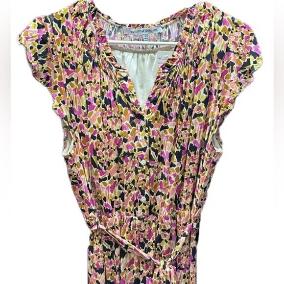 Collective Concepts Mixed Colored Pattern Dress Size Large - Picture 7 of 12